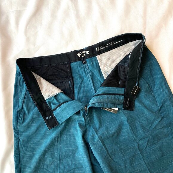 Billabong Recycler Crossfire Submersibles Board Shorts Men's 34 Marine Blue FLAW - Picture 8 of 11